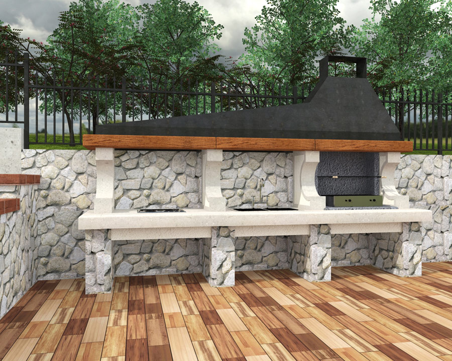 Arredamento giardino » Barbecue » Barbecue da esterno – Mastrosimone  Artefuoco